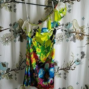 A floral party dress
